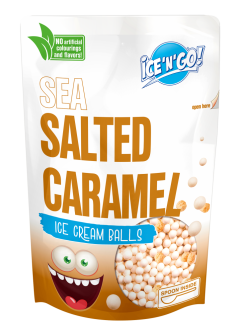 NOVINKA - Kuličková zmrzlina ICE'N'GO! Slaný karamel 80g