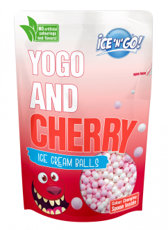 NOVINKA - Kuličková zmrzlina ICE'N'GO! Cherry yogurt 80g