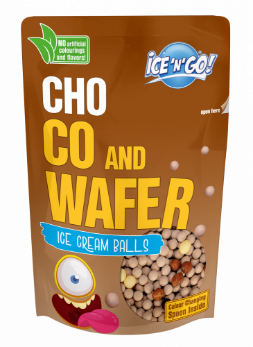 Kuličková zmrzlina ICE'N'GO! Čokoládové vafle 80 g