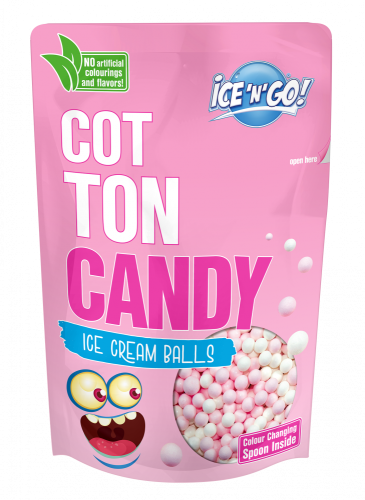 Kuličková zmrzlina ICE'N'GO! Cukrová vata 80 g