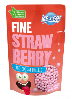 NOVINKA - Kuličková zmrzlina ICE'N'GO! Jahoda 80g