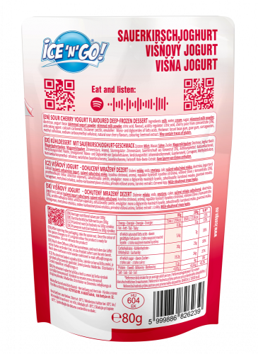 NOVINKA - Kuličková zmrzlina ICE'N'GO! Cherry yogurt 80g
