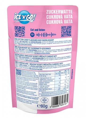 Kuličková zmrzlina ICE'N'GO! Cukrová vata 80 g