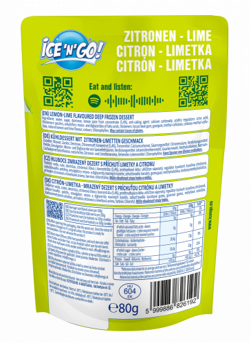 Kuličková zmrzlina ICE'N'GO! Citron-limetka 80 g