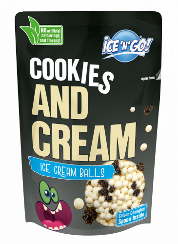 NOVINKA - Kuličková zmrzlina ICE'N'GO! Cookies'n'cream 80g