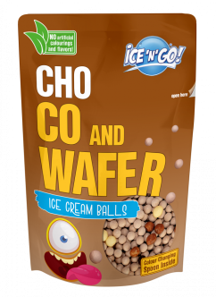 Kuličková zmrzlina ICE'N'GO! Čokoládové vafle 80 g