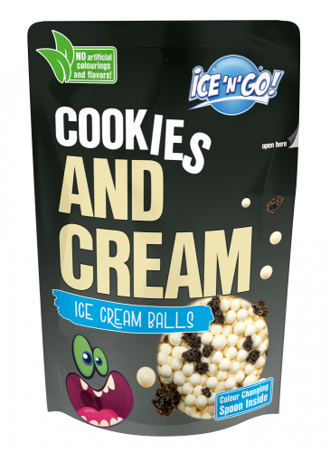 NOVINKA - Kuličková zmrzlina ICE'N'GO! Cookies'n'cream 80g